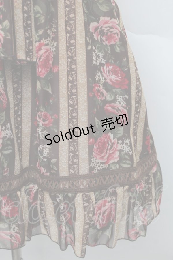 画像4: LIZ LISA / ストライプローズキャミワンピース F ブラウン S-25-12-25-050-LO-OP-TK-ZS (4)