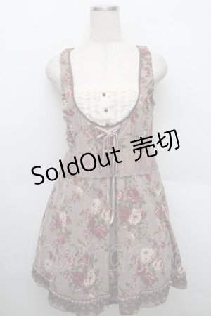 画像: axes femme / ジャンドレレイヤード風チュニ  ブラウン S-25-12-25-053-AX-OP-TK-ZS