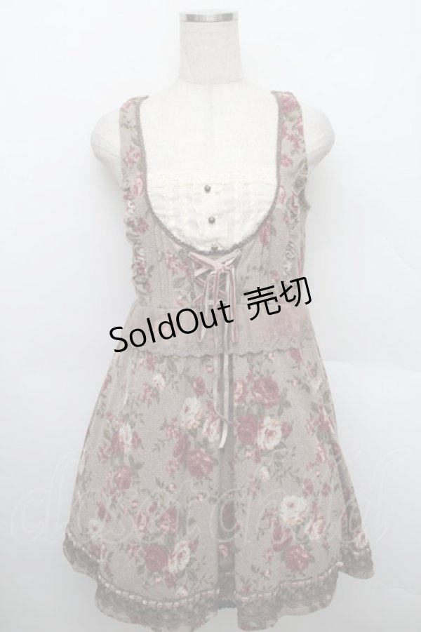 画像1: axes femme / ジャンドレレイヤード風チュニ  ブラウン S-25-12-25-053-AX-OP-TK-ZS (1)