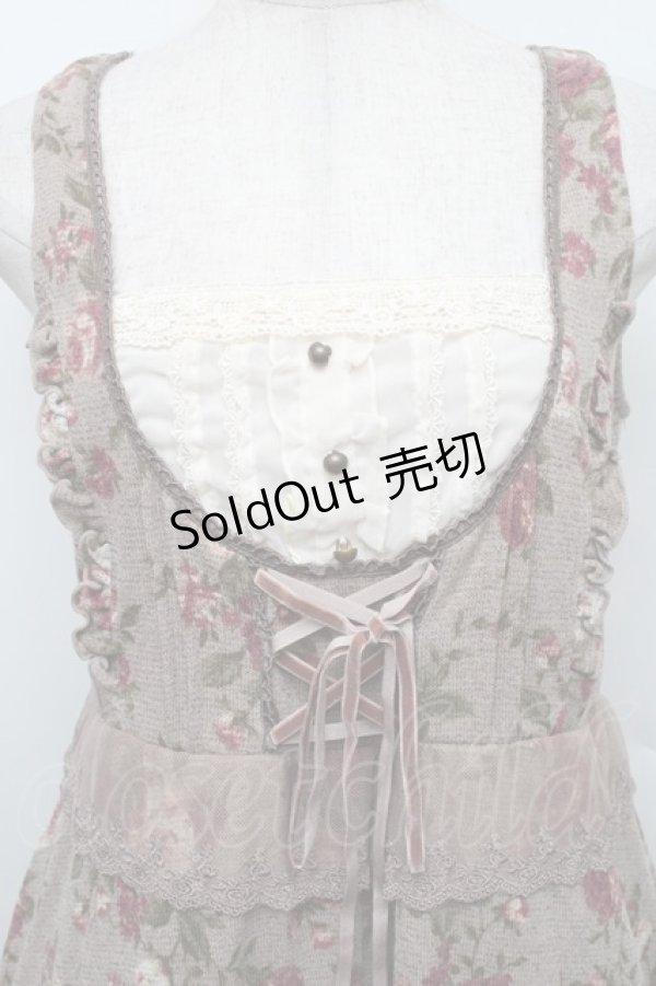 画像3: axes femme / ジャンドレレイヤード風チュニ  ブラウン S-25-12-25-053-AX-OP-TK-ZS (3)