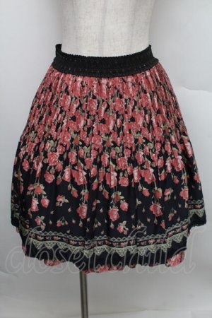 画像: axes femme / グラデーションローズスカート  紺 S-25-12-25-055-AX-SK-HR-ZS