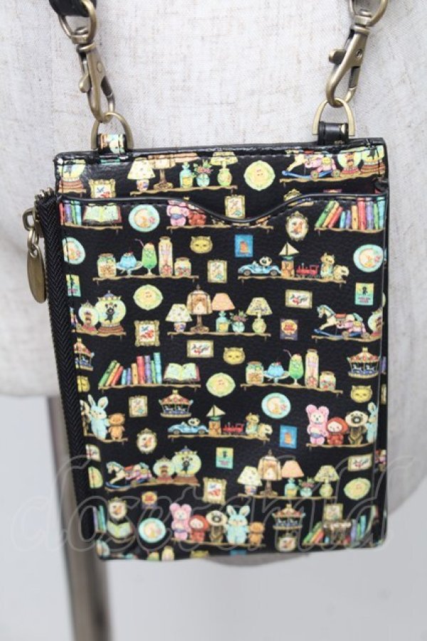 画像1: Franche Lippee / Hobbyroomスマホポシェット  黒 S-25-12-25-009-LO-PA-HR-ZS (1)