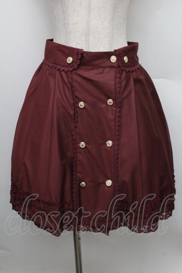 画像1: axes femme / ナポレオンスカート  ワイン S-25-12-25-056-AX-SK-HR-ZS (1)