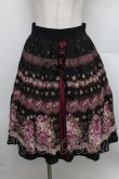 画像1: axes femme / 花柄パネル柄スカート  黒 S-25-12-25-058-AX-SK-HR-ZS (1)