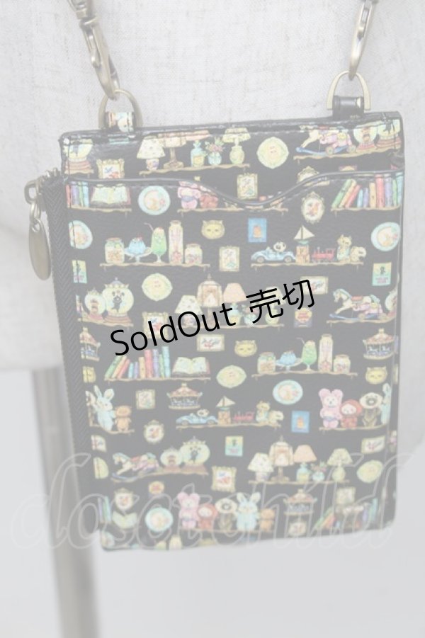 画像1: Franche Lippee / Hobbyroomスマホポシェット  黒 S-25-12-25-010-LO-ZA-HR-ZS (1)