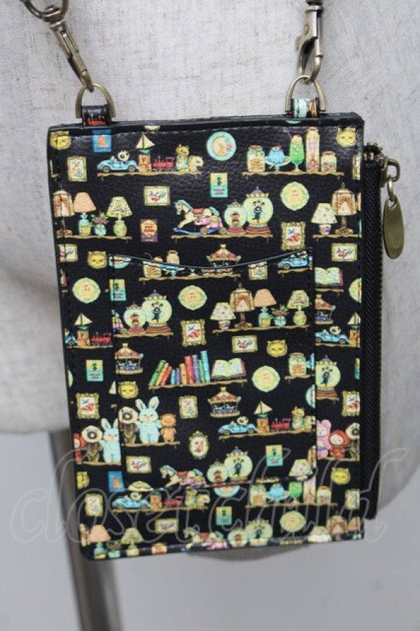 画像2: Franche Lippee / Hobbyroomスマホポシェット  黒 S-25-12-25-010-LO-ZA-HR-ZS (2)