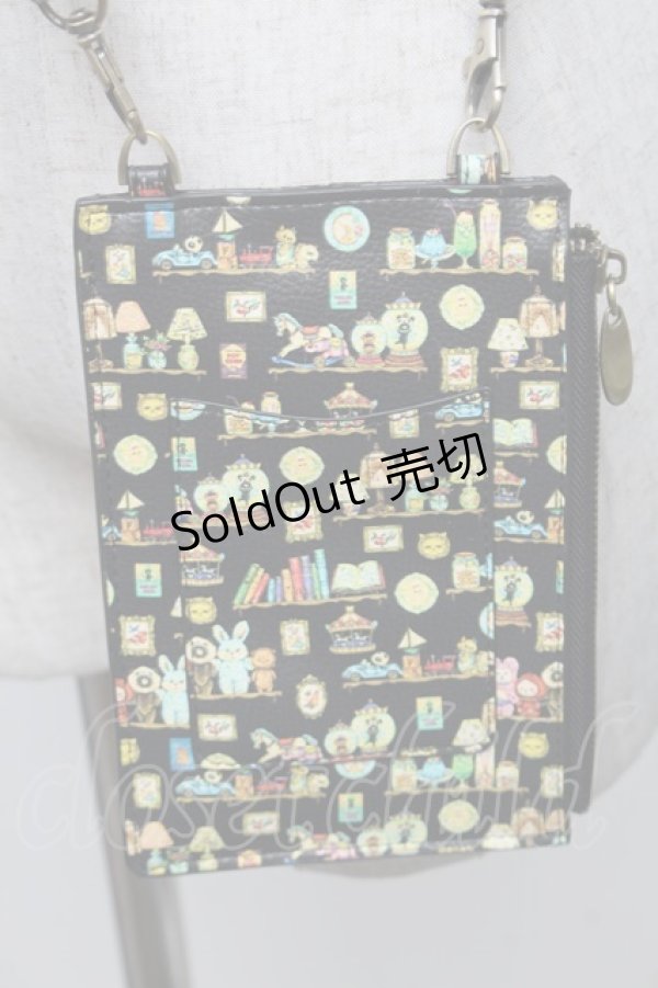 画像2: Franche Lippee / Hobbyroomスマホポシェット  黒 S-25-12-25-010-LO-ZA-HR-ZS (2)