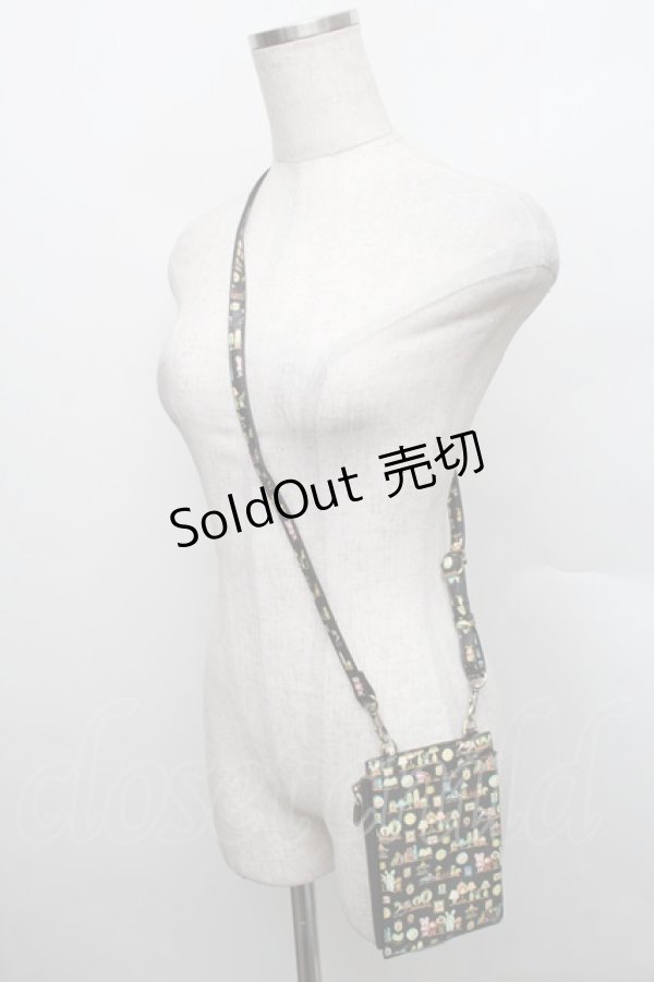 画像3: Franche Lippee / Hobbyroomスマホポシェット  黒 S-25-12-25-010-LO-ZA-HR-ZS (3)