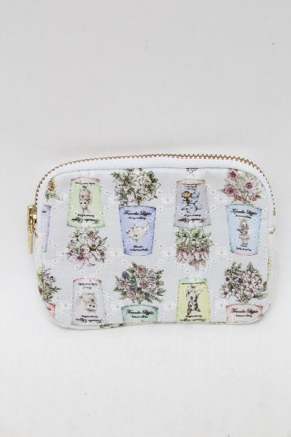 画像1: Franche Lippee / fortuneフラットポーチ  オフ S-25-12-25-002-LO-ZA-HR-ZS (1)