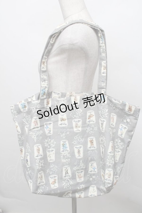 画像2: Franche Lippee / fortuneトートバッグ  グレー S-25-12-25-013-LO-ZA-HR-ZS (2)