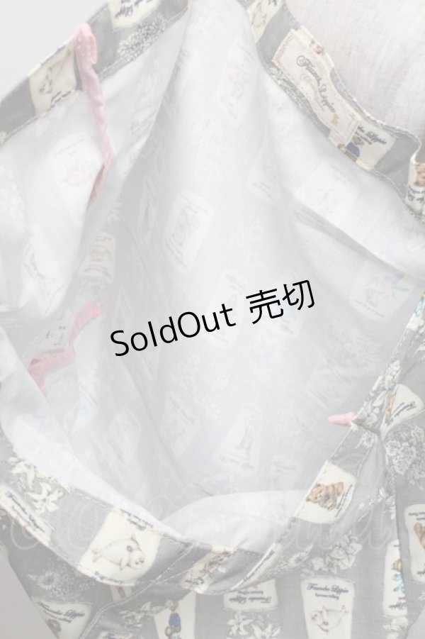 画像4: Franche Lippee / fortuneトートバッグ  グレー S-25-12-25-013-LO-ZA-HR-ZS (4)