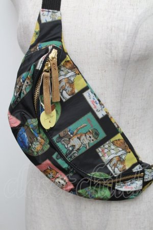 画像: Franche Lippee / Diary しゃかしゃかボディバッグ  黒 S-25-12-25-015-LO-BL-HR-ZS