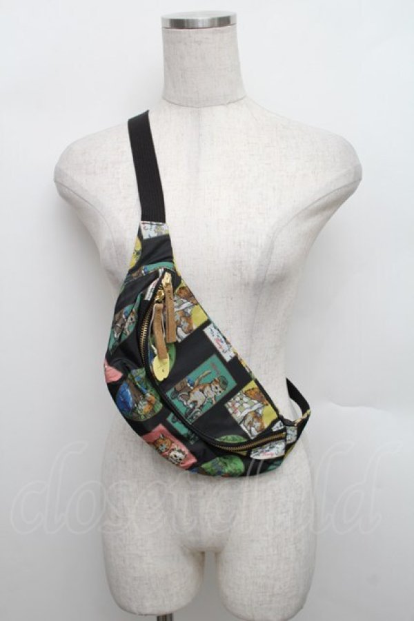 画像2: Franche Lippee / Diary しゃかしゃかボディバッグ  黒 S-25-12-25-015-LO-BL-HR-ZS (2)