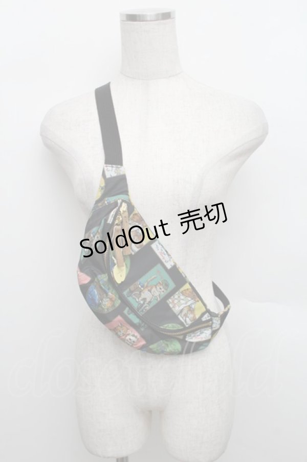 画像2: Franche Lippee / Diary しゃかしゃかボディバッグ  黒 S-25-12-25-015-LO-BL-HR-ZS (2)