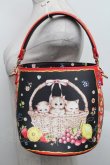 画像2: Franche Lippee / バスケットねこバッグ  黒 S-25-12-25-016-LO-BL-HR-ZS (2)