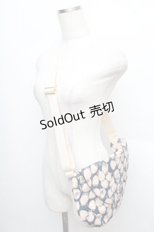 画像3: Franche Lippee / ごろごろいちご柄ショルダーバッグ   S-25-12-25-017-LO-BG-HR-ZS (3)