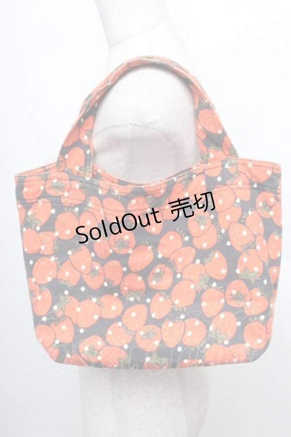 画像1: Franche Lippee / ごろごろいちご柄バッグ   S-25-12-25-019-LO-BG-HR-ZS (1)