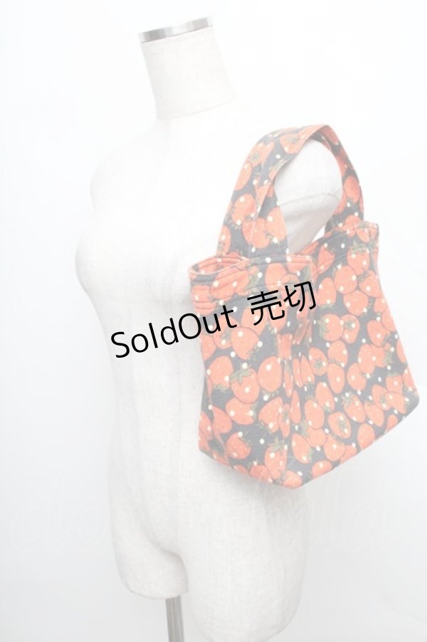 画像3: Franche Lippee / ごろごろいちご柄バッグ   S-25-12-25-019-LO-BG-HR-ZS (3)
