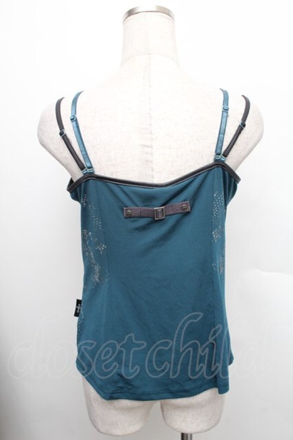 画像2: Ozz Croce / パイソンプリントホルターキャミソール  ターコイズブルー S-25-12-25-022-OO-TO-HR-ZS (2)