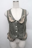 画像1: axes femme / レースベスト  カーキ S-25-12-25-023-AX-BL-HR-ZS (1)
