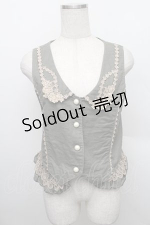 画像: axes femme / レースベスト  カーキ S-25-12-25-023-AX-BL-HR-ZS