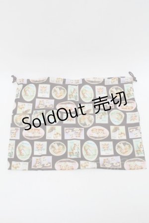 画像: Franche Lippee / Diary 巾着  黒 S-25-12-25-004-LO-BL-HR-ZS