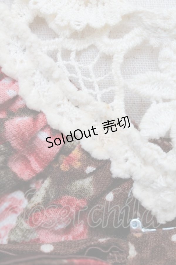 画像4: LIZ LISA / /リボンブローチ付きドットローズトップス 0 ブラウン S-25-12-25-025-LO-TO-TK-ZS (4)