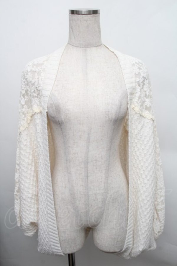 画像1: LIZ LISA / ドルマンスリーブカーディガン  アイボリー S-25-12-25-027-LO-TO-TK-ZS (1)