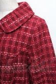画像3: axes femme / ツイードチェックコート  赤 S-25-12-25-030-AX-CO-TK-ZS (3)