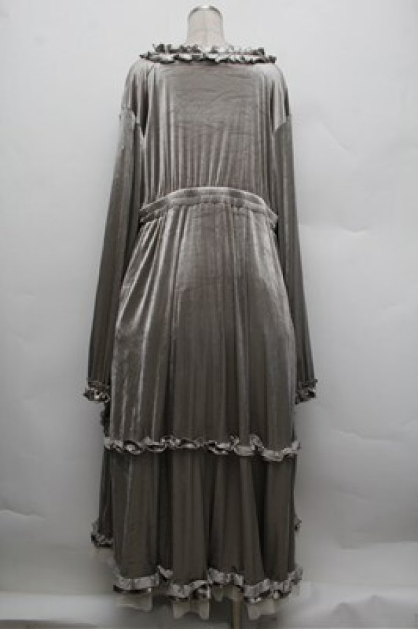 画像2: Virally / hsベロア2WAYワンピース 5L グレー S-25-12-28-032-LO-OP-HR-ZS (2)