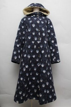 画像: Franche Lippee / スノードームキルトコート 3L 紺 S-25-12-28-041-LO-ZA-HR-ZS