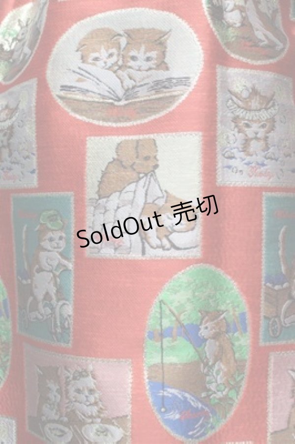 画像3: Franche Lippee / タペストリースカート 3L 赤 S-25-12-28-044-LO-OP-HR-ZS (3)