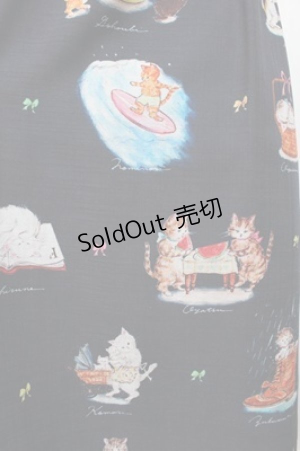 画像4: Franche Lippee / なつやすみ丈長スカート 3L 紺 S-25-12-28-048-LO-SK-HR-ZS (4)