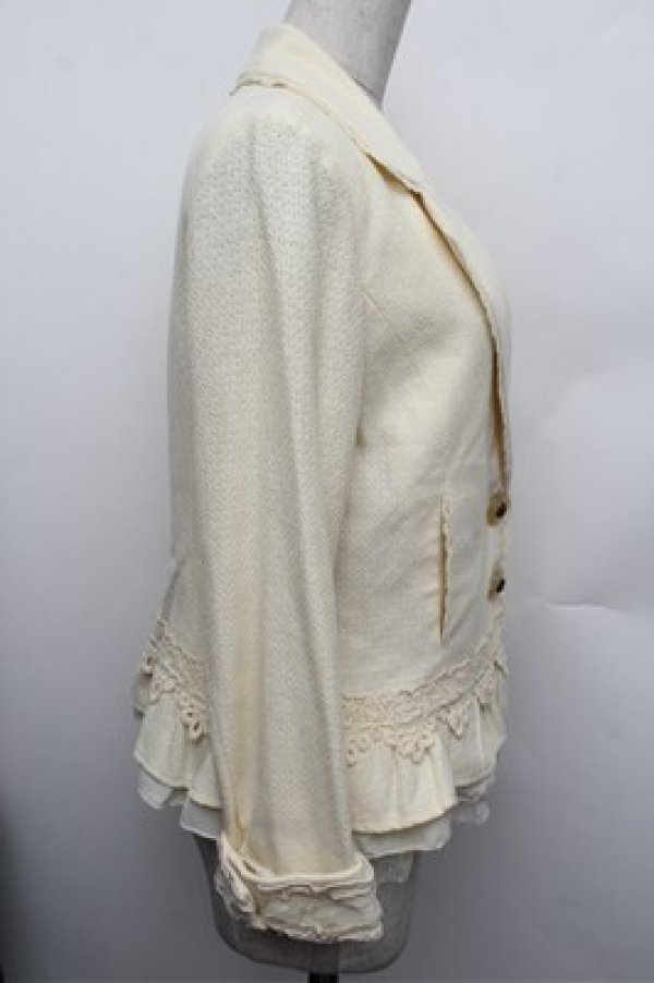 画像4: axes femme / リネンジャケット  ベージュ S-25-12-28-001-AX-JA-HR-ZS (4)