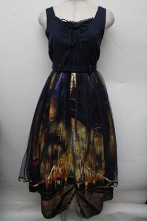 画像: axes femme / ハリー・ポッターワンピース  紺 S-25-12-28-019-AX-OP-AS-ZS