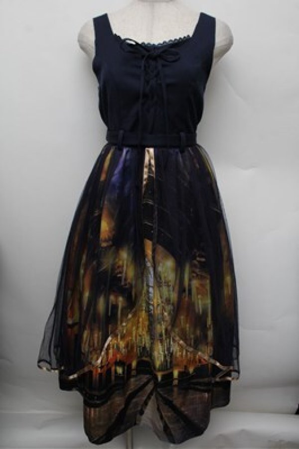 画像1: axes femme / ハリー・ポッターワンピース  紺 S-25-12-28-019-AX-OP-AS-ZS (1)