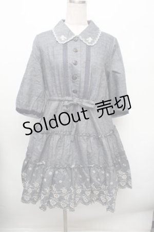 画像: axes femme / 刺 デニムワンピース   S-25-12-28-021-AX-BL-HR-ZS