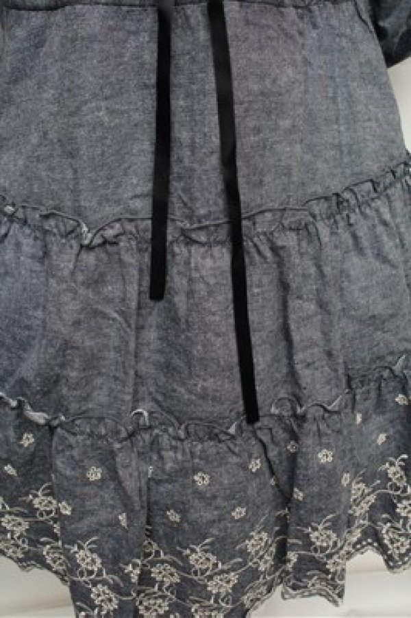 画像3: axes femme / 刺 デニムワンピース   S-25-12-28-021-AX-BL-HR-ZS (3)