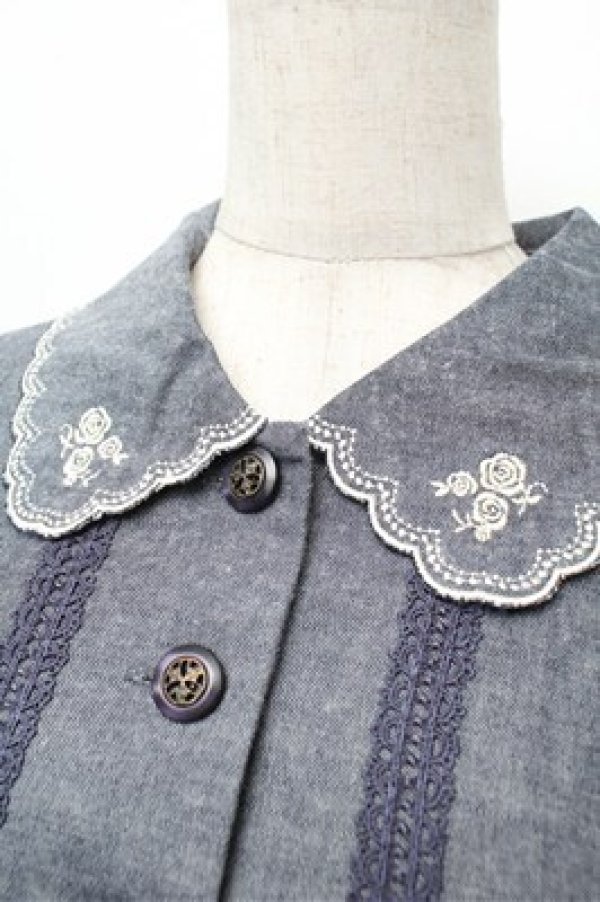 画像4: axes femme / 刺 デニムワンピース   S-25-12-28-021-AX-BL-HR-ZS (4)