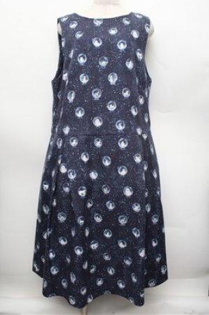 画像: Franche Lippee / スノードームノースリワンピース 3L 紺 S-25-12-28-023-LO-OP-HR-ZS