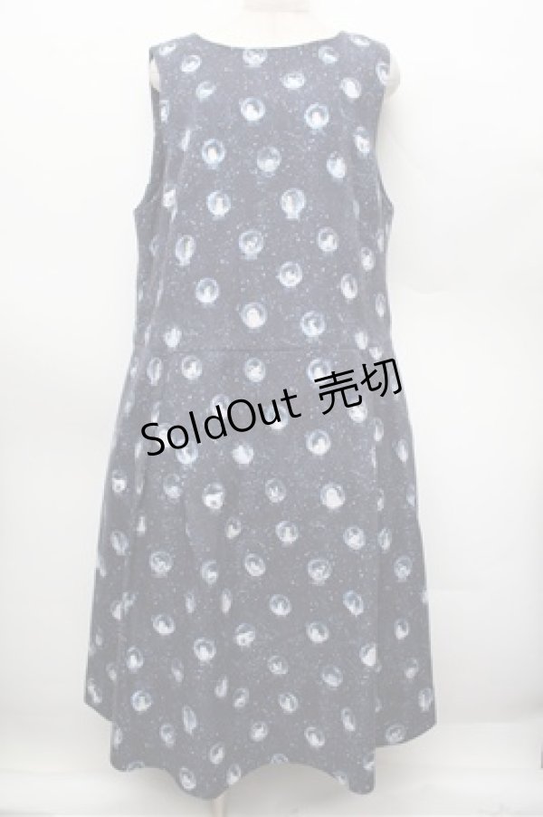 画像1: Franche Lippee / スノードームノースリワンピース 3L 紺 S-25-12-28-023-LO-OP-HR-ZS (1)