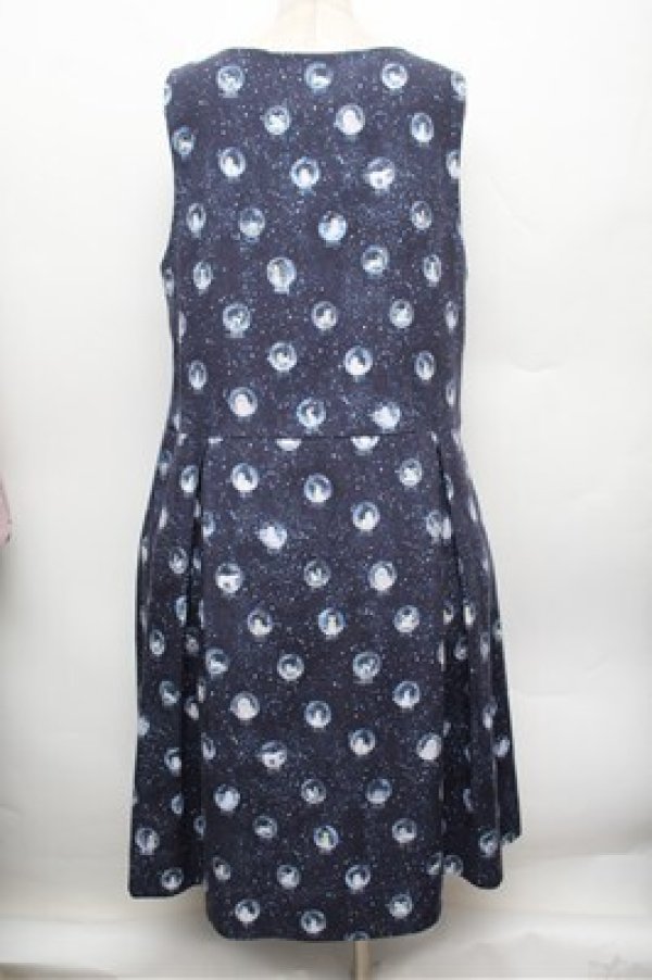 画像2: Franche Lippee / スノードームノースリワンピース 3L 紺 S-25-12-28-023-LO-OP-HR-ZS (2)