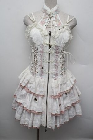 画像: Ozz oneste / 花鳥龍月ビスチェワンピース  アイボリー S-25-12-28-027-OO-OP-HR-ZS