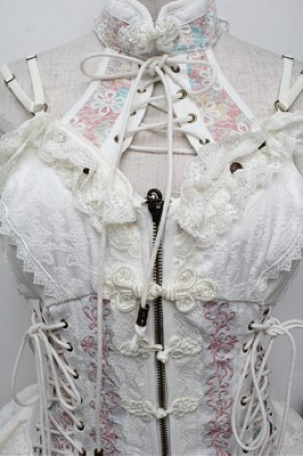 画像5: Ozz oneste / 花鳥龍月ビスチェワンピース  アイボリー S-25-12-28-027-OO-OP-HR-ZS (5)