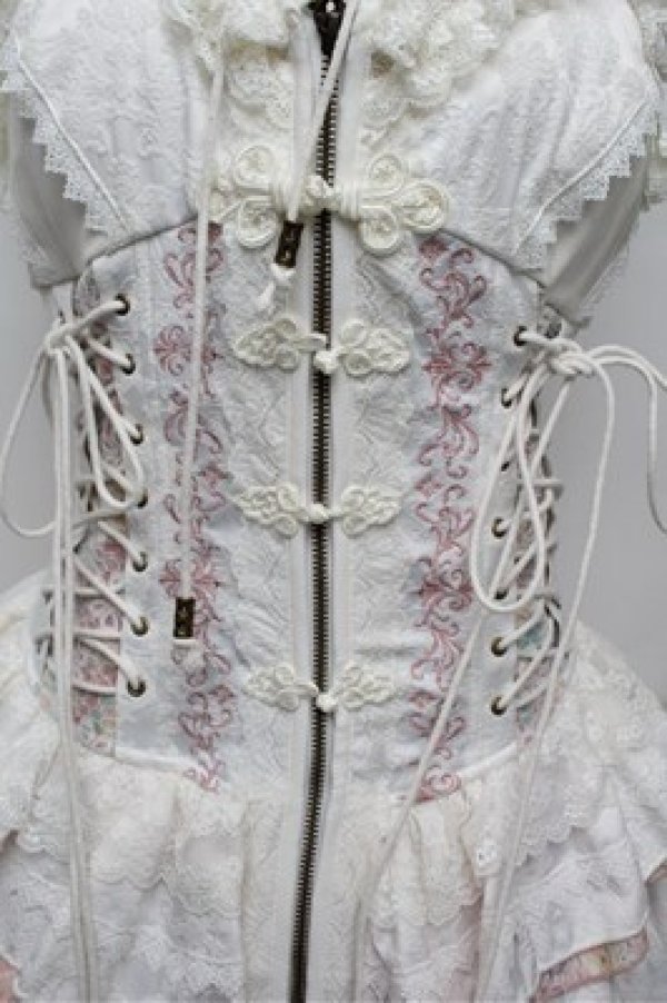 画像6: Ozz oneste / 花鳥龍月ビスチェワンピース  アイボリー S-25-12-28-027-OO-OP-HR-ZS (6)