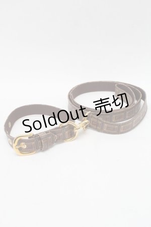 画像: Q-pot. / Bitter Chocolate Dog Leash ＆Collar  ブラウン S-25-12-29-004-QP-BG-HR-ZS
