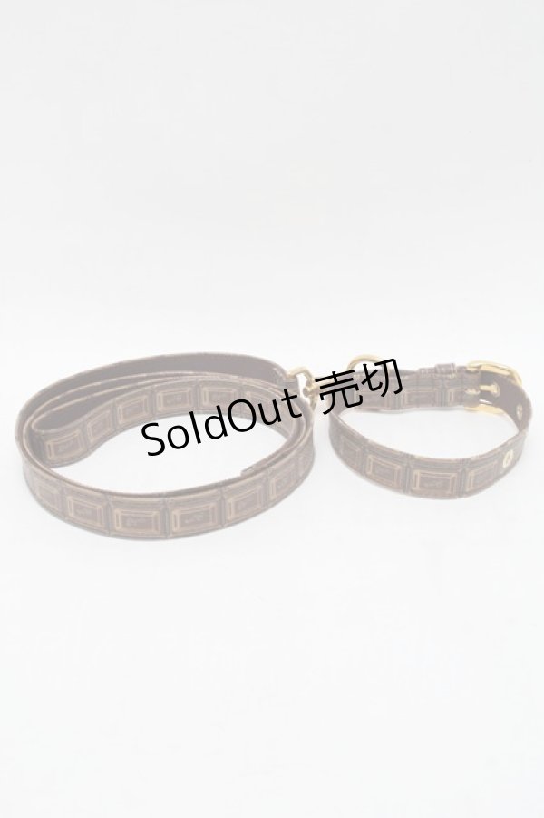 画像2: Q-pot. / Bitter Chocolate Dog Leash ＆Collar  ブラウン S-25-12-29-004-QP-BG-HR-ZS (2)