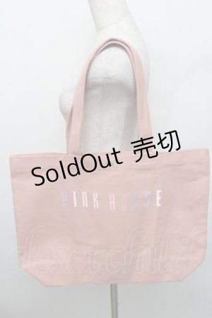 画像: PINK HOUSE / ロゴトートバッグ  ピンク S-25-12-29-031-LO-BG-AS-ZS