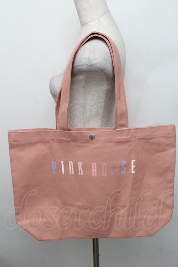 画像1: PINK HOUSE / ロゴトートバッグ  ピンク S-25-12-29-031-LO-BG-AS-ZS (1)