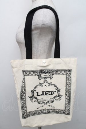 画像: LIEF / プリントトートバッグ  アイボリー S-25-12-29-032-LO-BG-HR-ZS